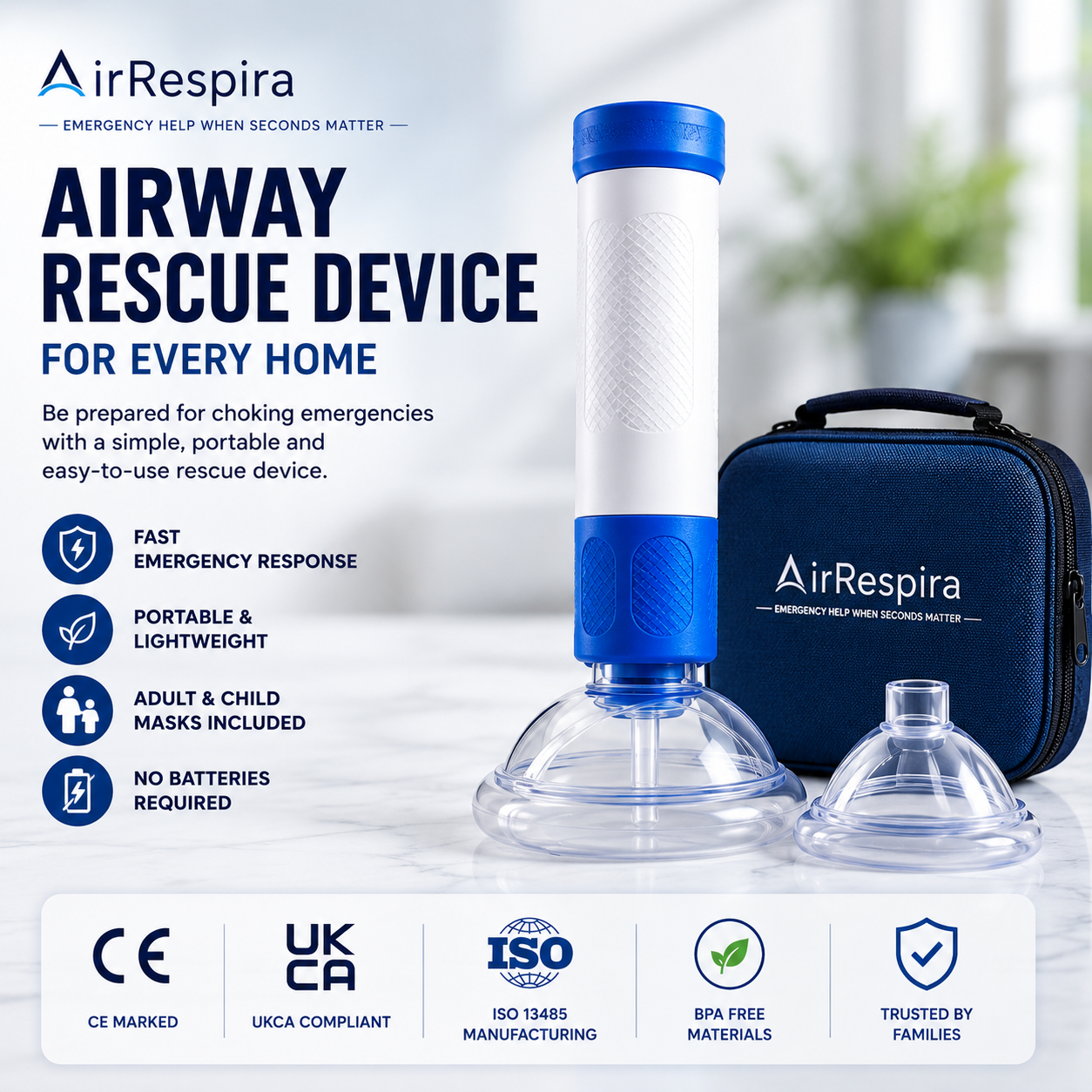 AirRespira™ Choking Rescue Device