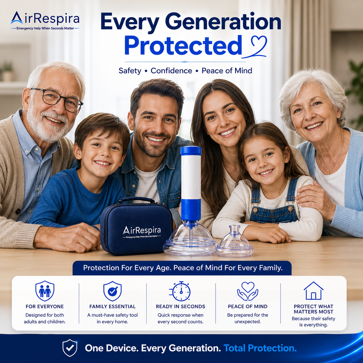 AirRespira™ Choking Rescue Device