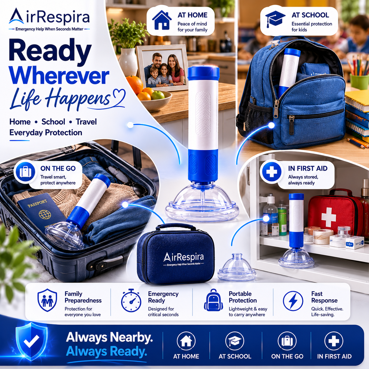 AirRespira™ Choking Rescue Device