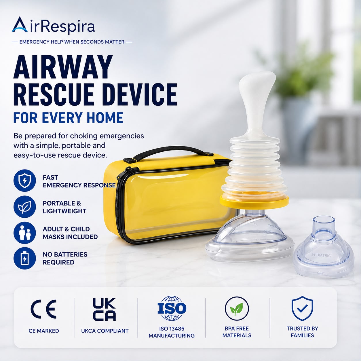 AirRespira Choking Rescue Device
