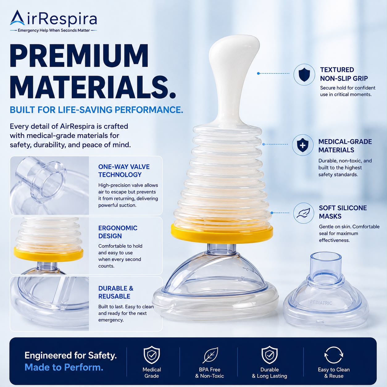 AirRespira Choking Rescue Device
